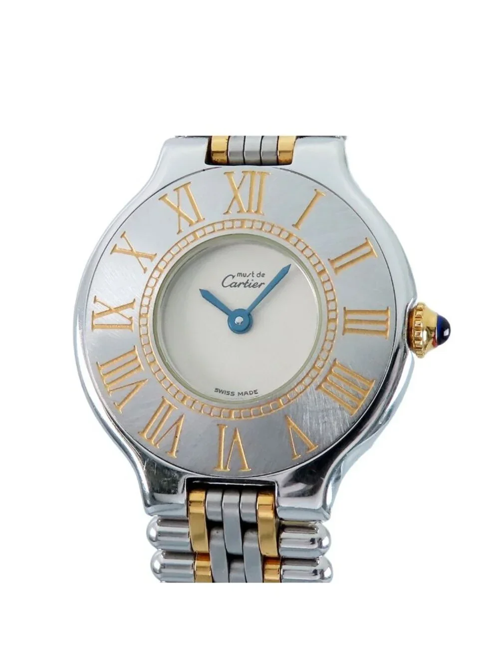 Cartier Must 21 Ivory SS YG SM Vantian Watch